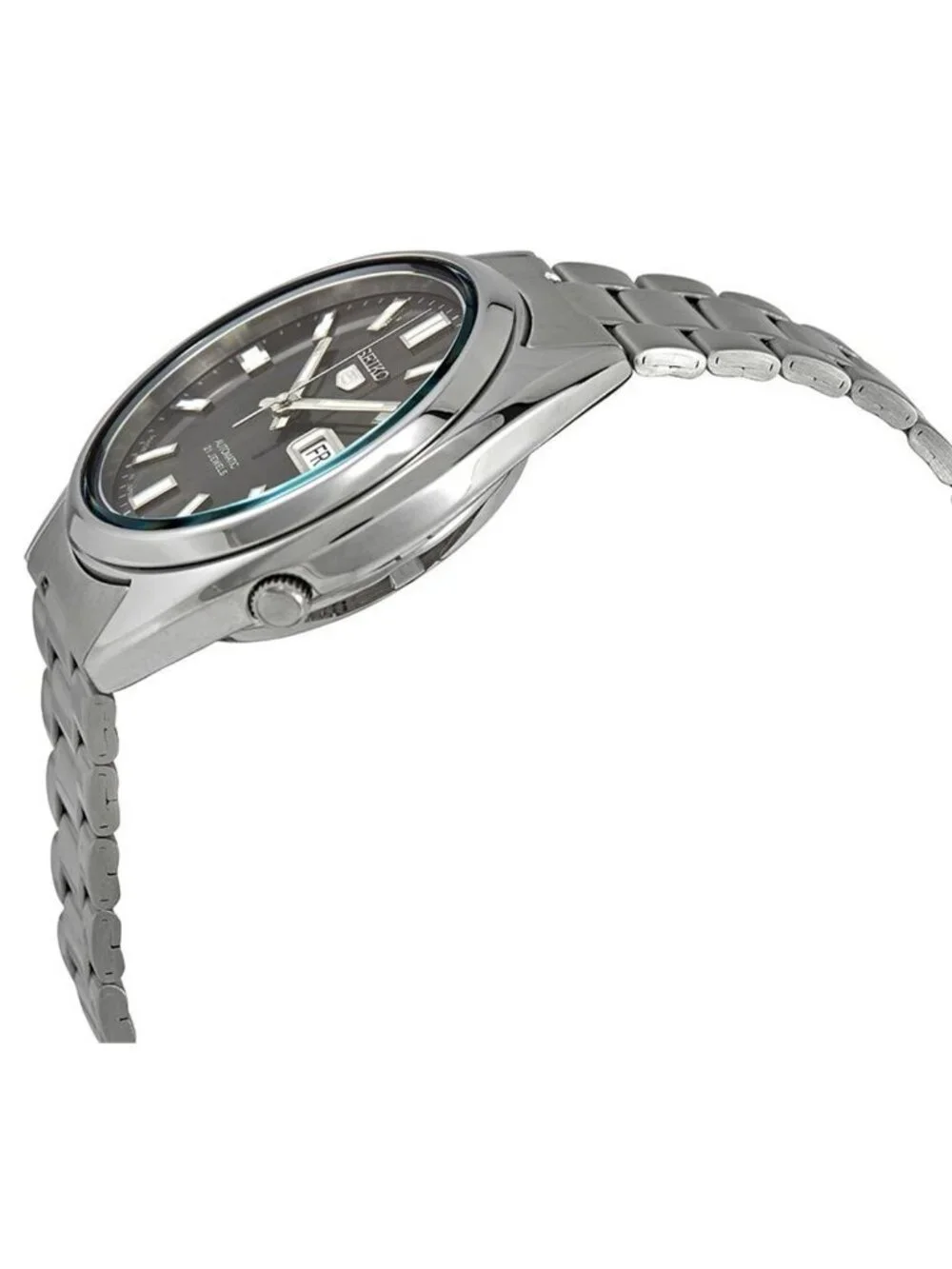 NWT Seiko Series 5 Automatic Black Dial Men's Watch